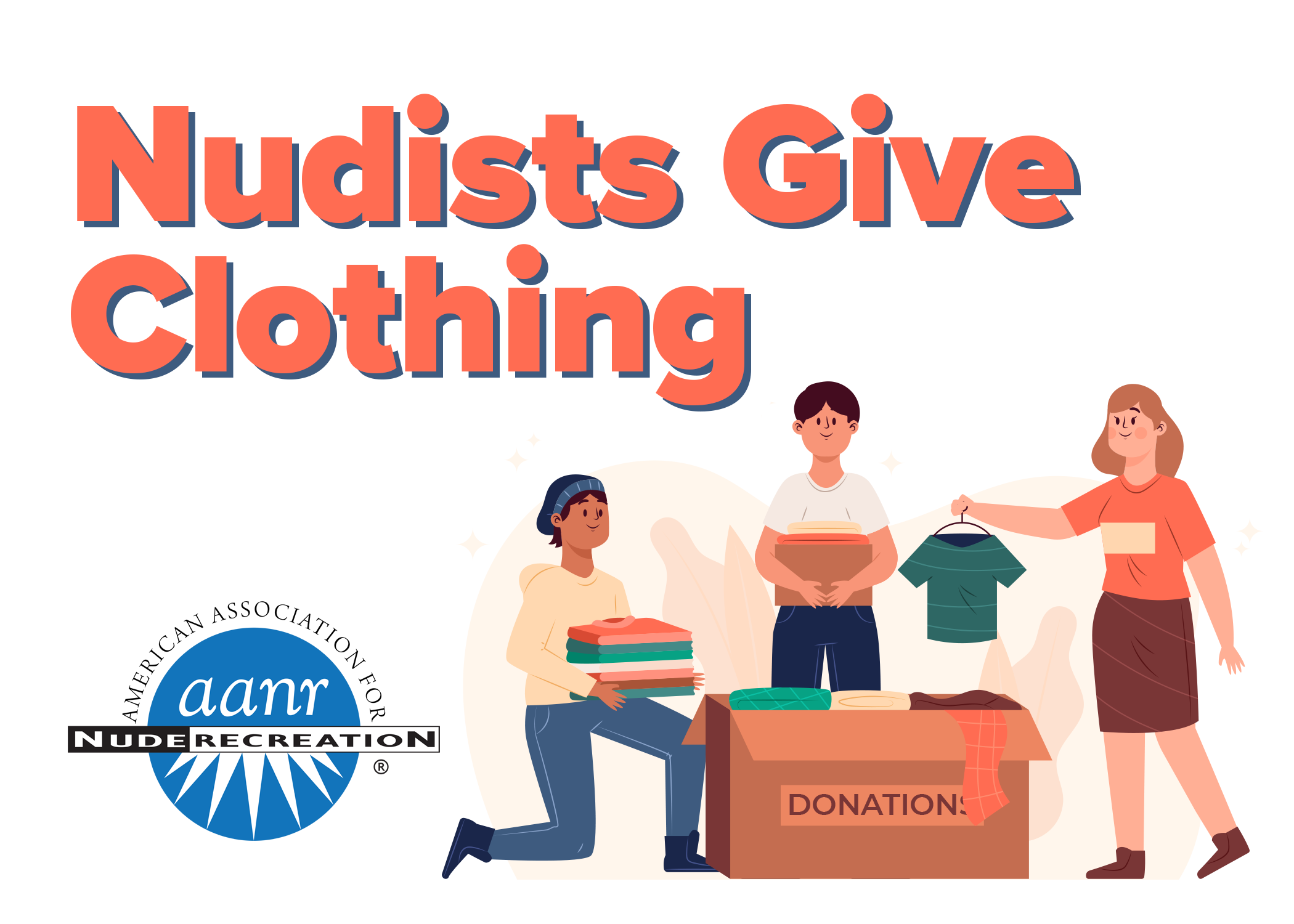 Naked generosity: Giving the shirt off your back